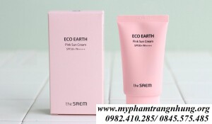 Kem Chống Nắng The Saem Eco Earth Pink Sun Cream SPF50+ PA++++