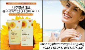 Kem chống nắng  Super Perfect Sun Cream SPF 50, PA+++ The Face Shop