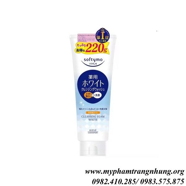 sua-rua-mat-kose-softymo-cleansing-foam-white