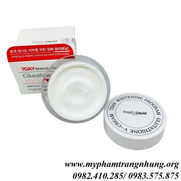 vitamin with glutathione Kem Dưỡng Trắng Da Angel's Liquid Tone Up Whitening Program Glutathione 700  V-Cream 50ml main image 1