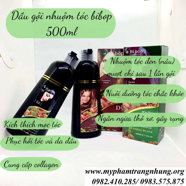 dau-goi-nhuom-toc-phu-bac-bibop-500ml-nhat-ban