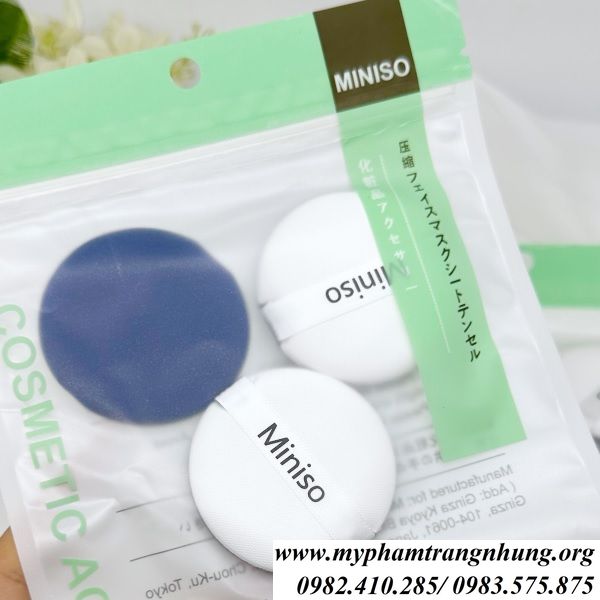 set-3-bong-phan-nuoc-miniso-trang-diem